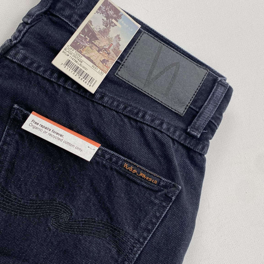 Nudie Jeans Tuff Tony Black Vintage Denim