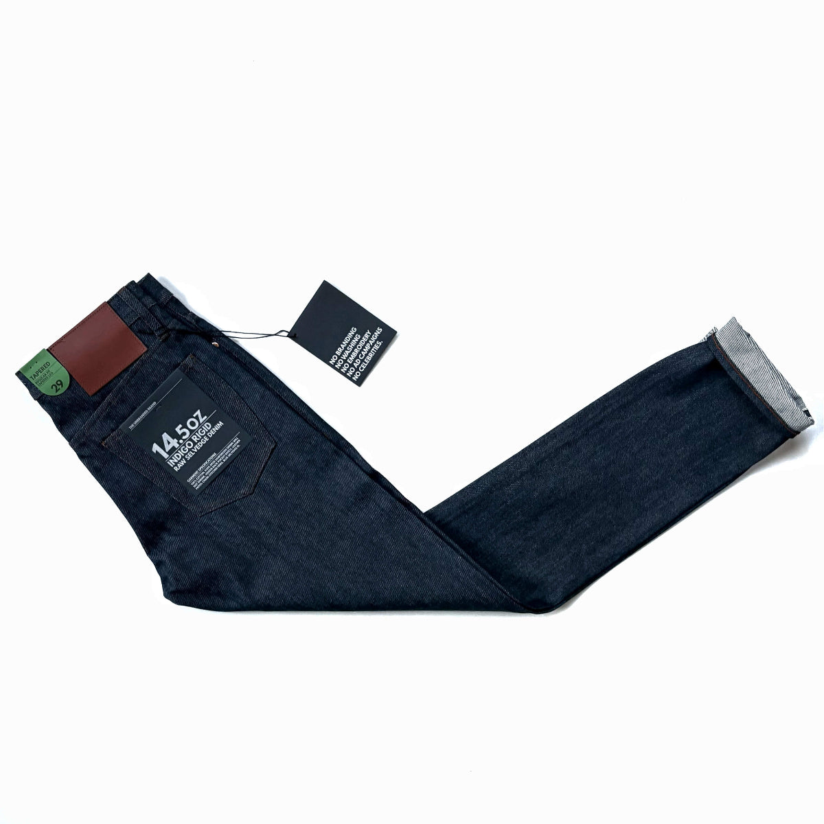 Ub201 The Unbranded Brand UB201 14.5oz Indigo Selvedge Denim - Tapered Fit J ...