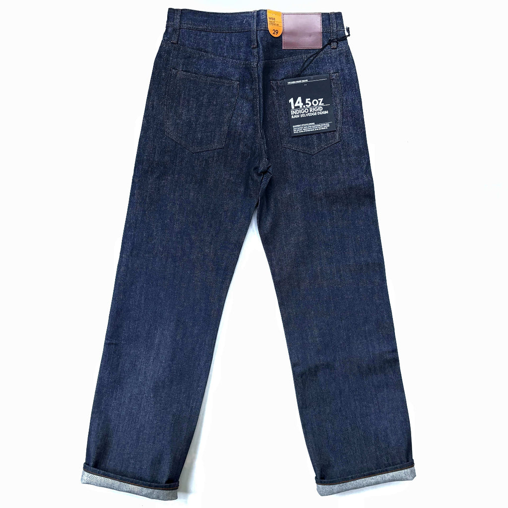 The Unbranded Brand UB701 14.5oz Indigo Selvedge Denim - Wide Fit Jeans