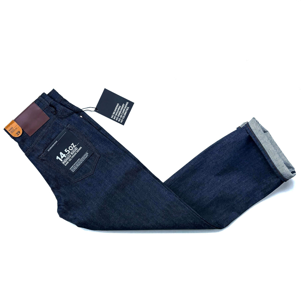 The Unbranded Brand UB701 14.5oz Indigo Selvedge Denim - Wide Fit Jeans