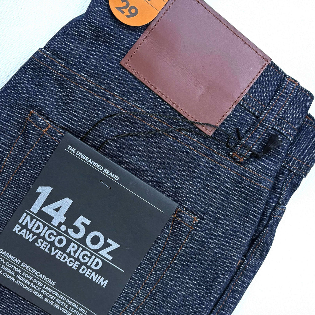 The Unbranded Brand UB701 14.5oz Indigo Selvedge Denim - Wide Fit Jeans