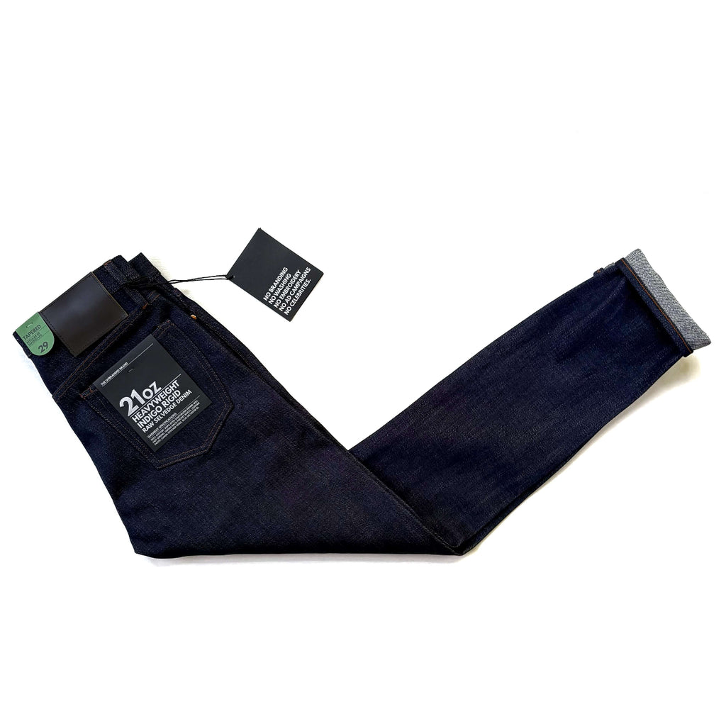 The Unbranded Brand UB221 21oz Indigo Selvedge Denim Tapered Fit Jeans