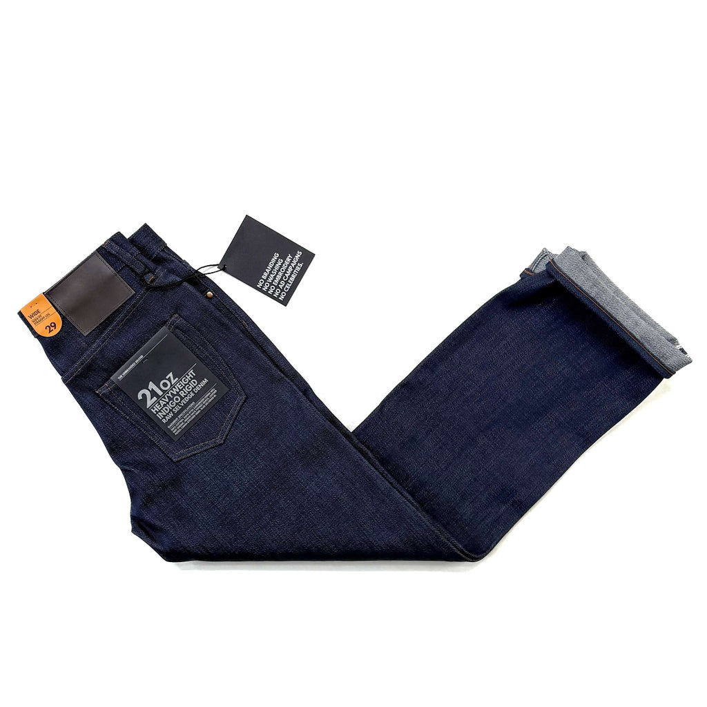 The Unbranded Brand UB721 21oz Indigo Selvedge Denim Wide Fit Jeans
