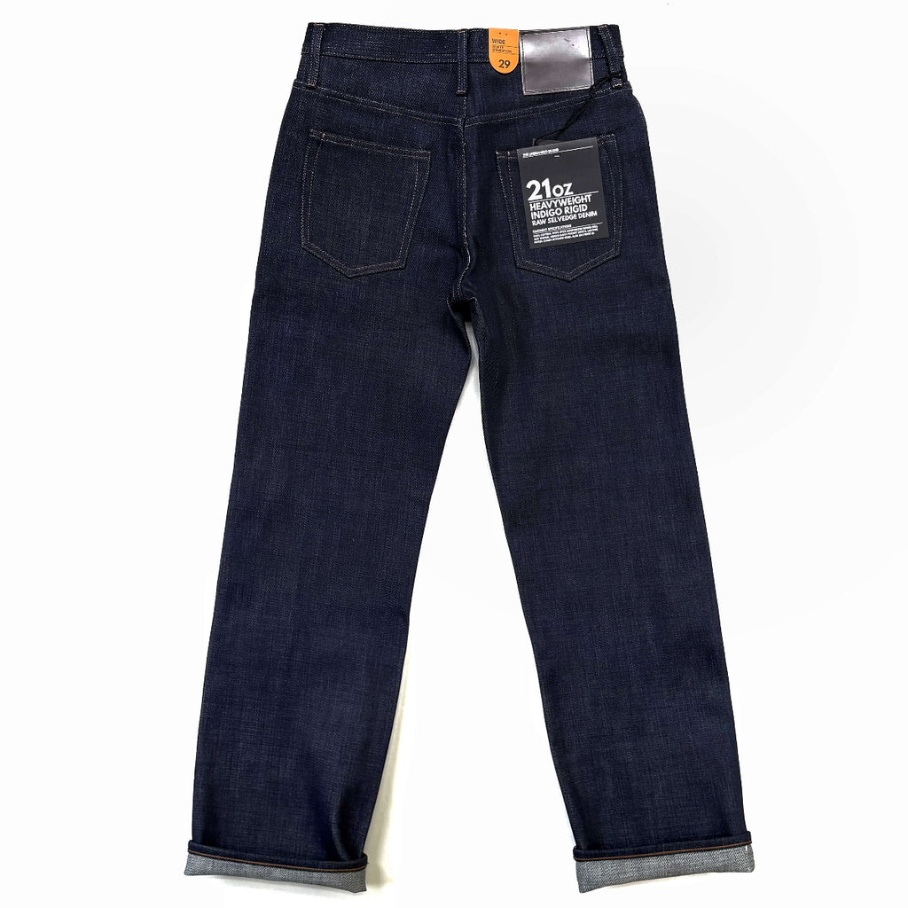 The Unbranded Brand UB721 21oz Indigo Selvedge Denim Wide Fit Jeans