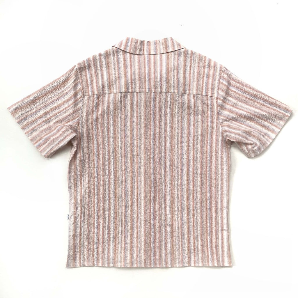 Wax London Didcot Short Sleeve Shirt Multi Pastel Stripe