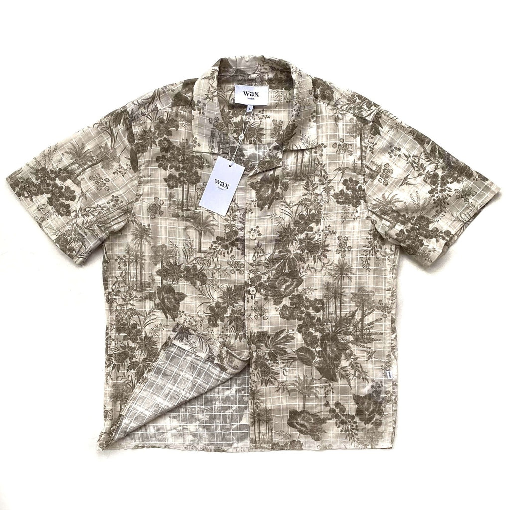 Wax London Didcot Short Sleeve Shirt Palm Floral