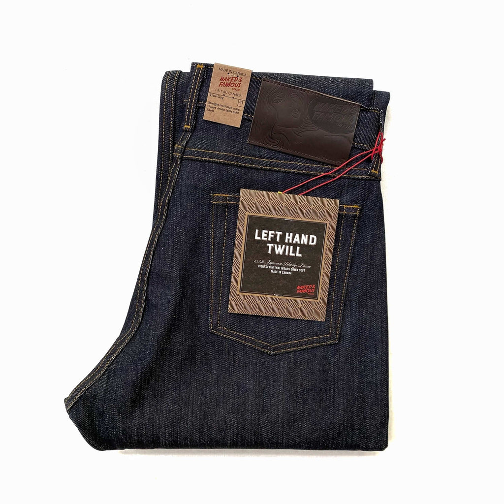 Naked and Famous Left Hand Twill Selvedge Denim True Guy Jeans