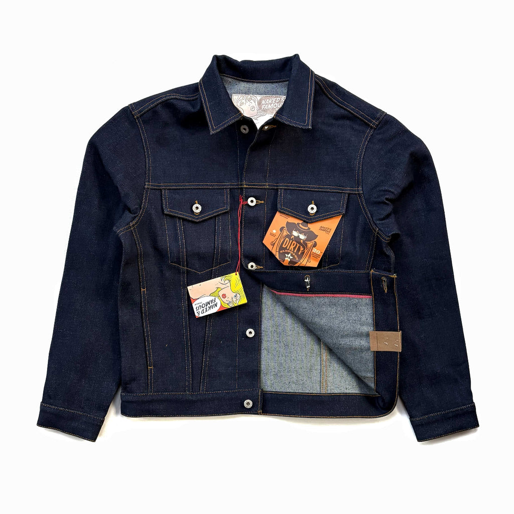 Naked and Famous Denim Elephant 14 Dirty Elephant Selvedge Denim Jacket