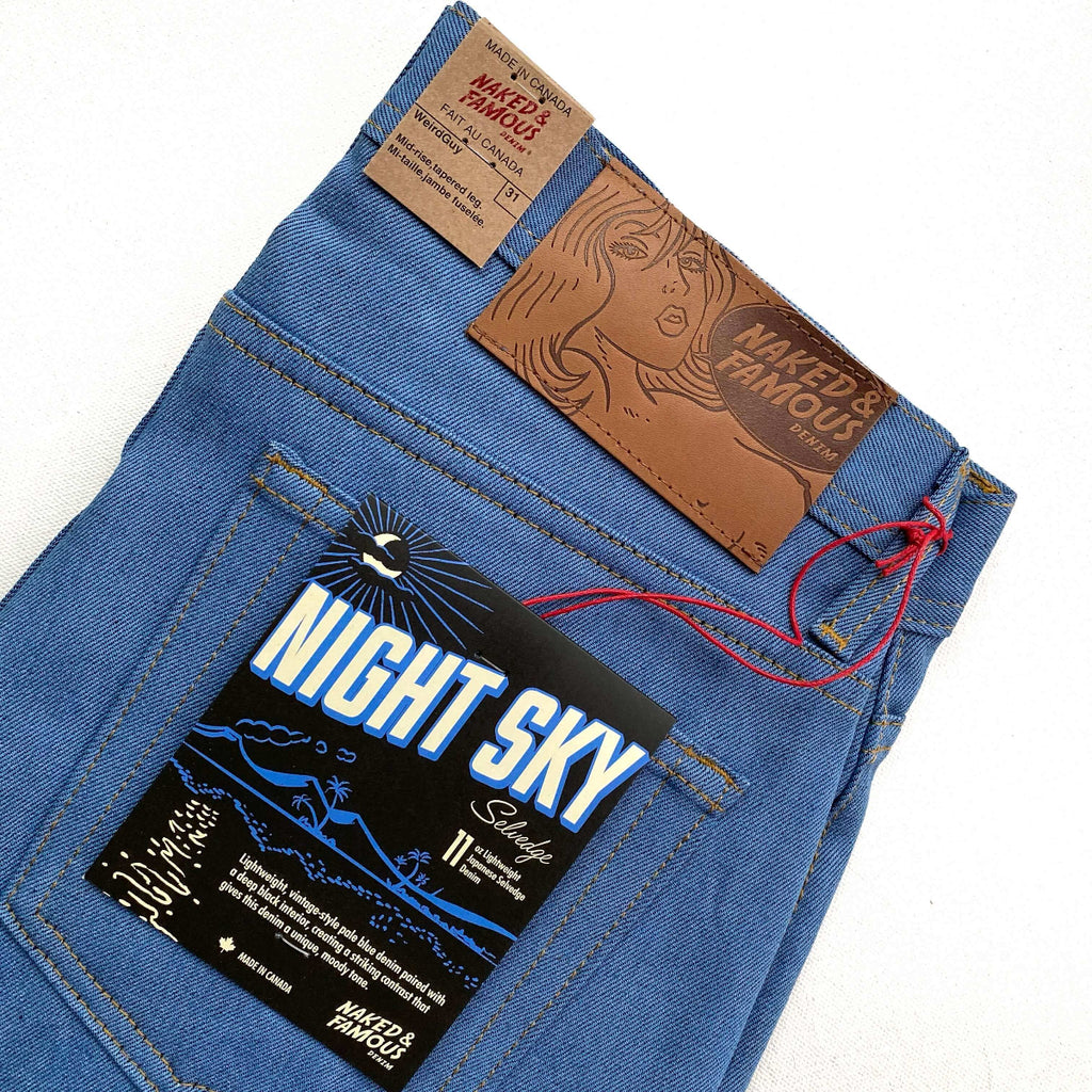 Naked and Famous Denim Night Sky Selvedge Weird Guy Jeans