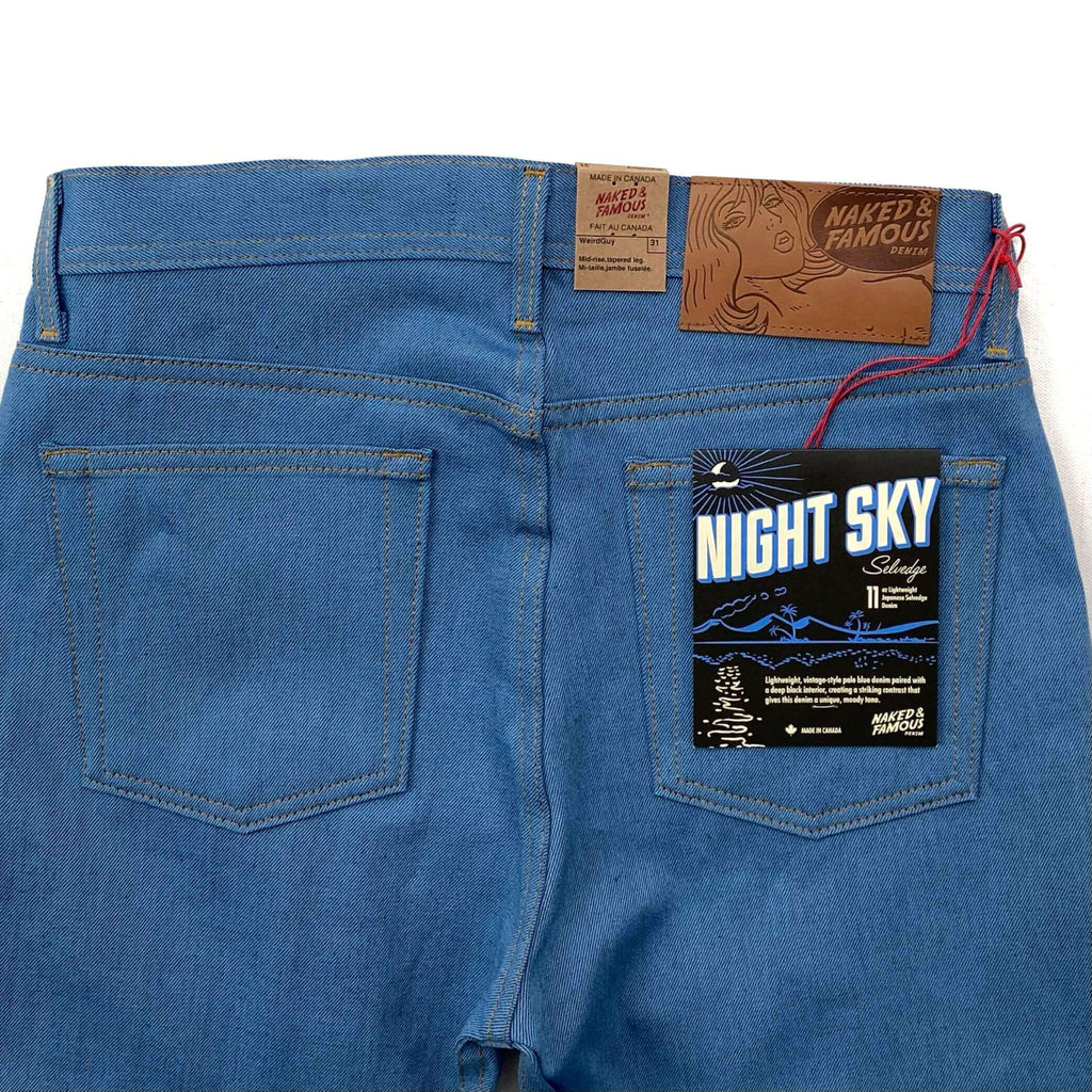 Naked and Famous Denim Night Sky Selvedge Weird Guy Jeans