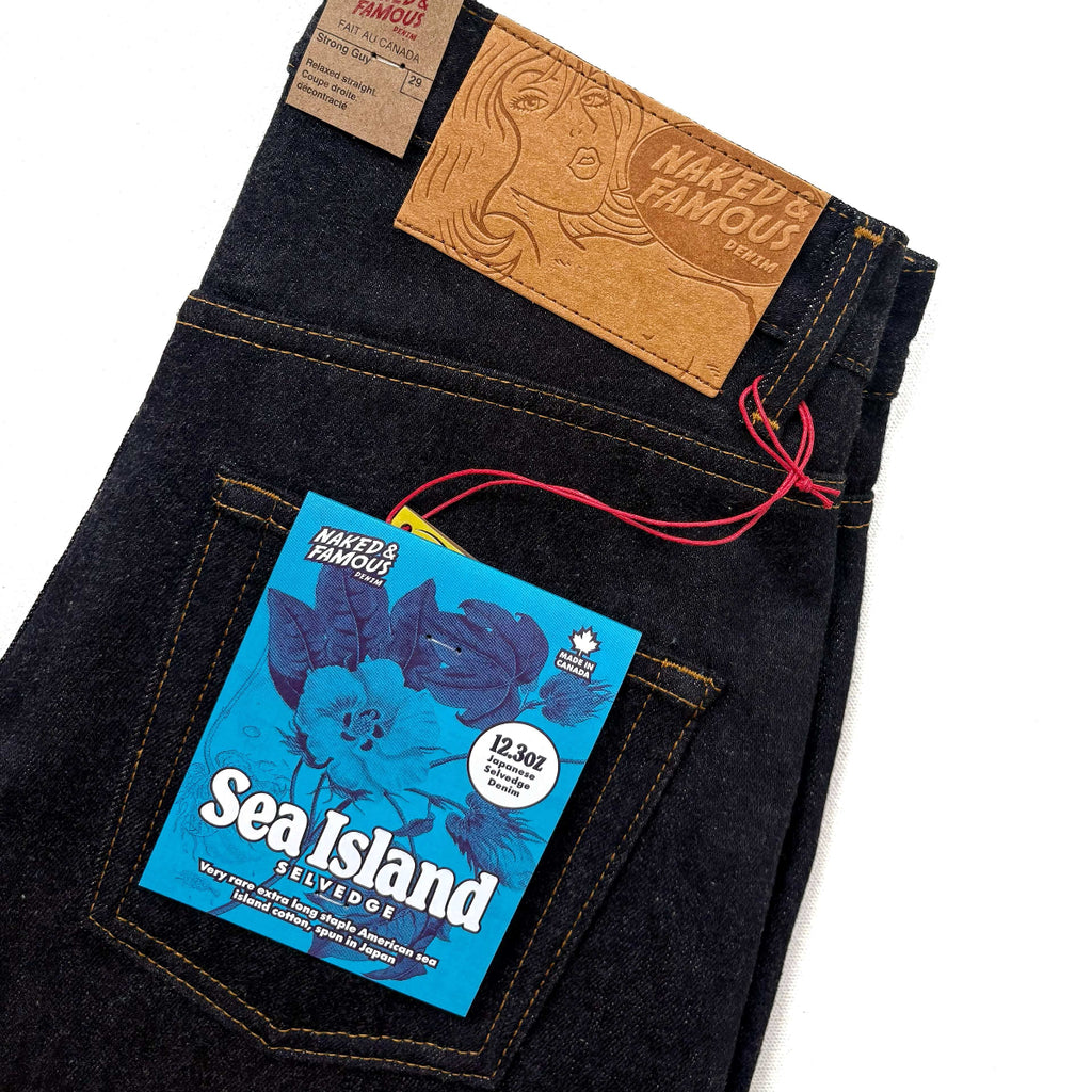Naked and Famous Denim Sea Island Selvedge Strong Guy Jeans