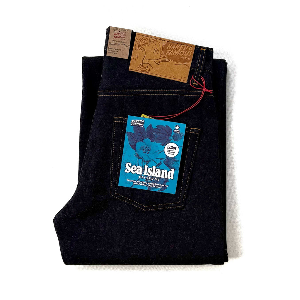 Naked and Famous Denim Sea Island Selvedge Strong Guy Jeans