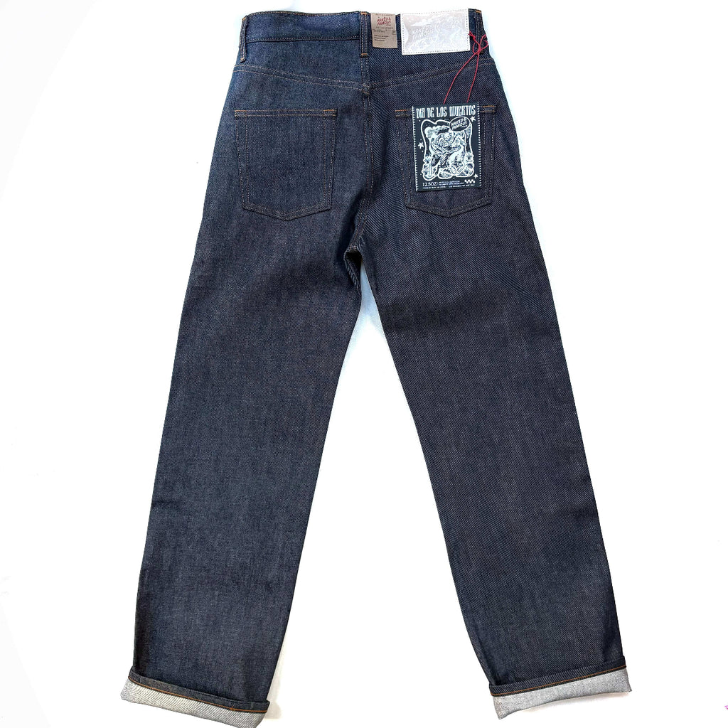 Naked & Famous Denim Dia De Los Muertos Selvedge Strong Guy Jeans