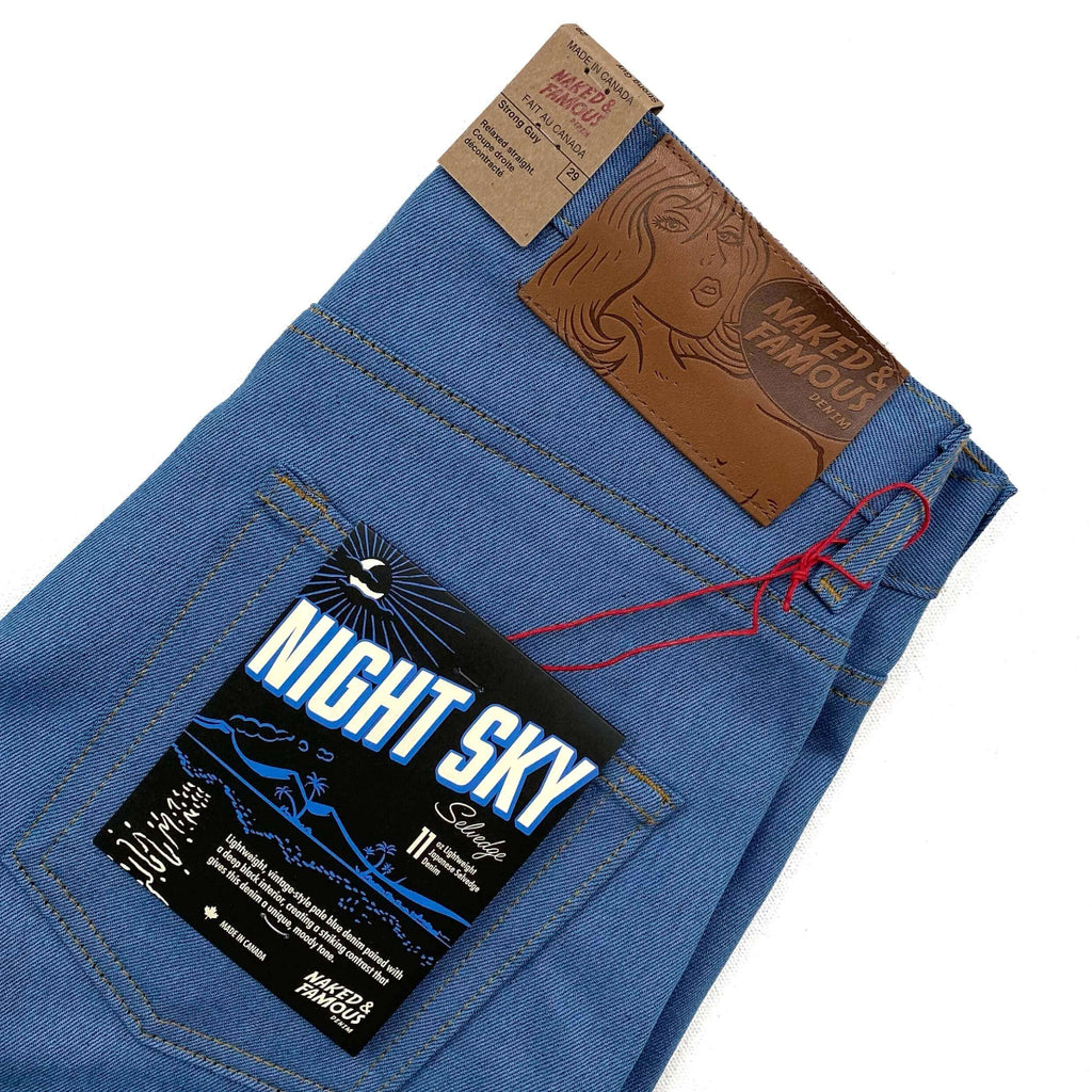 Naked and Famous Denim Night Sky Selvedge Strong Guy Jeans