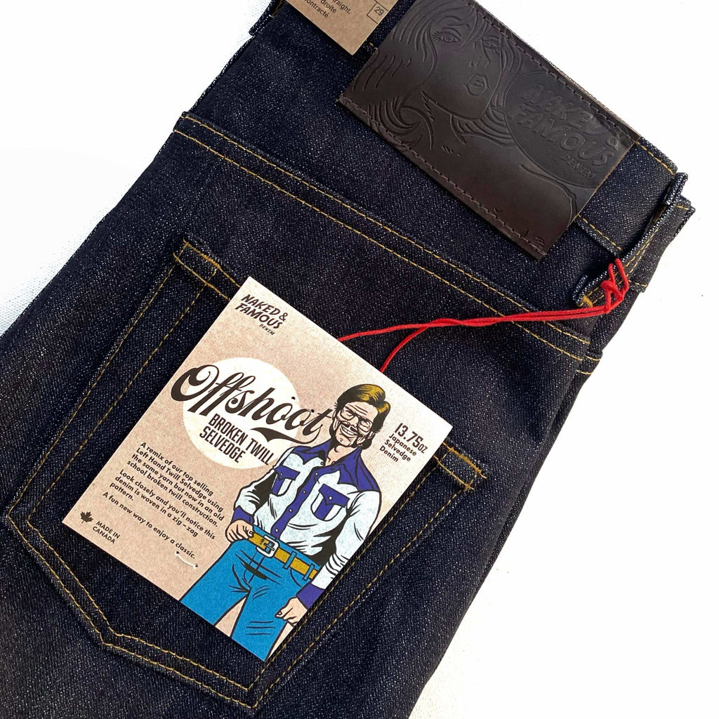 Naked and Famous Denim Offshoot Broken Twill Selvedge Strong Guy Jeans