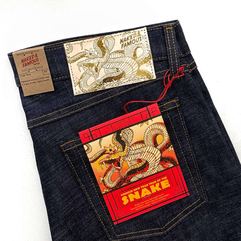 Naked and Famous Denim Chinese New Year Selvedge Year of the Snake