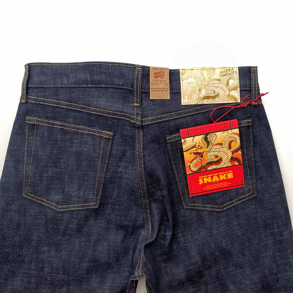 Naked and Famous Denim Chinese New Year Selvedge Year of the Snake