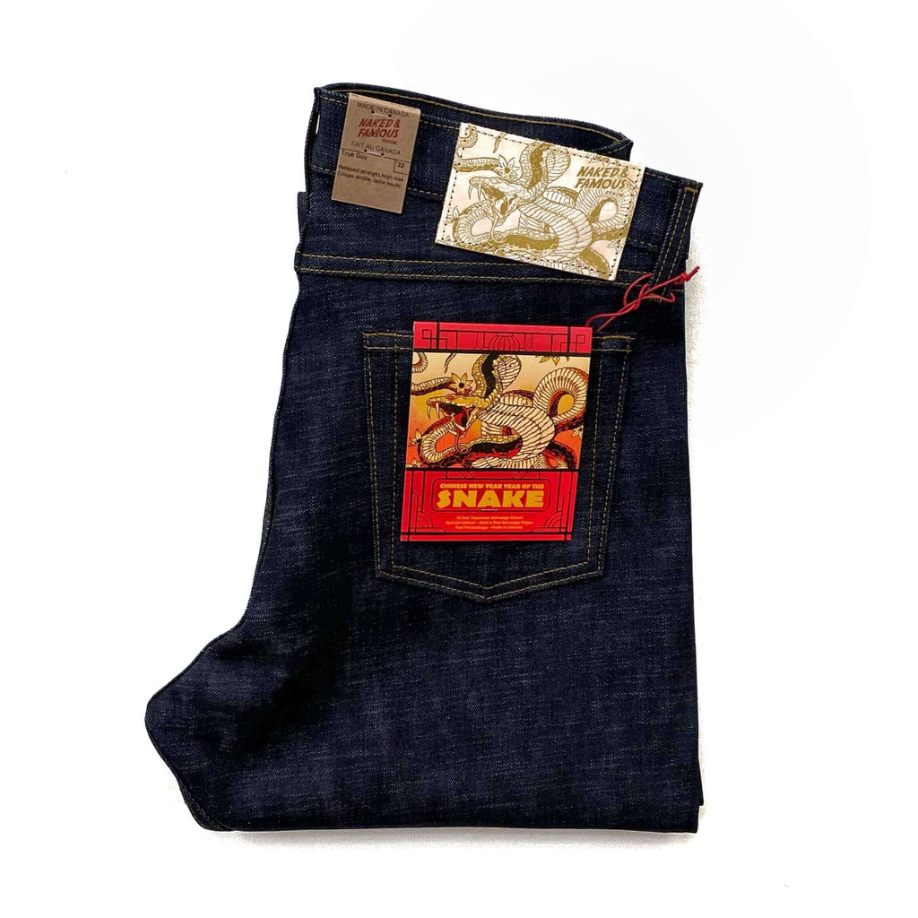 Naked and Famous Denim Chinese New Year Selvedge Year of the Snake