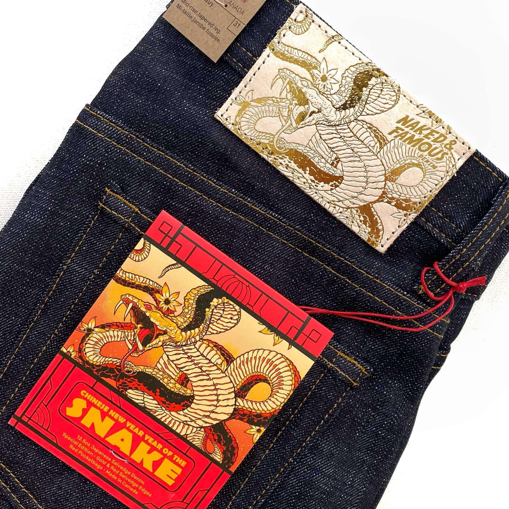 Naked and Famous Denim Chinese New Year Selvedge Year of the Snake