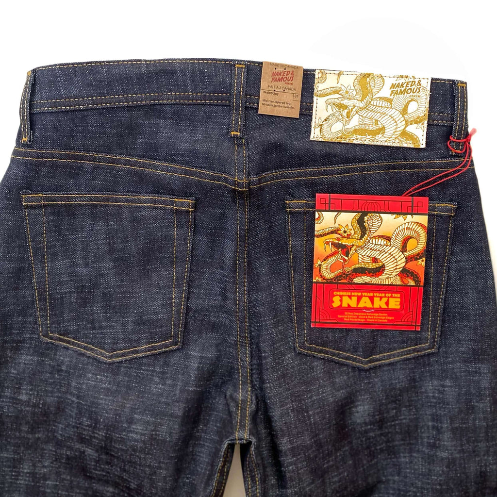 Naked and Famous Denim Chinese New Year Selvedge Year of the Snake