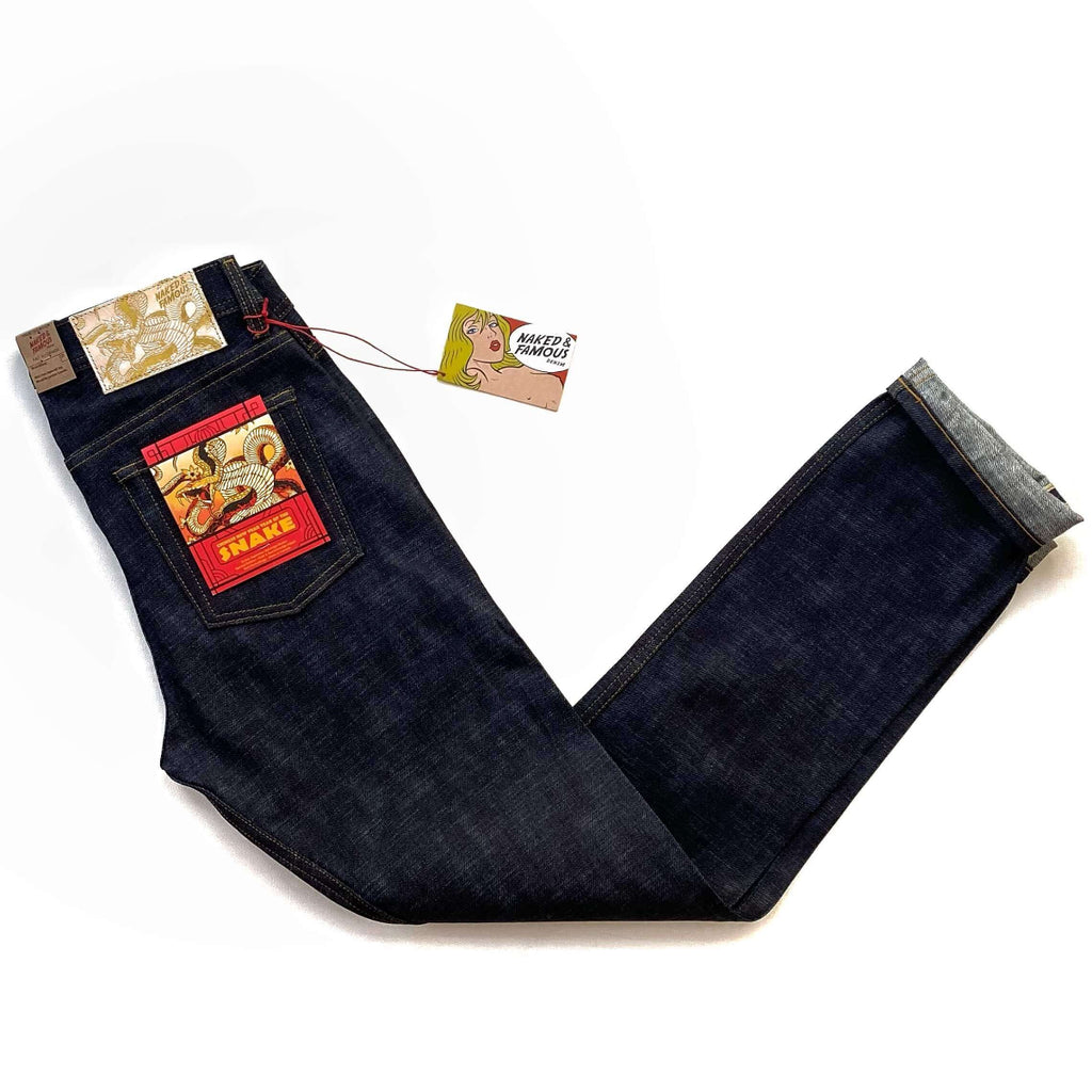 Naked and Famous Denim Chinese New Year Selvedge Year of the Snake