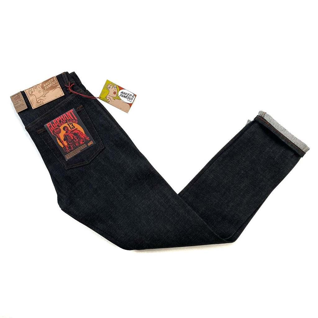 Naked and Famous Denim Weird Guy Elephant 13 Red Core Jeans