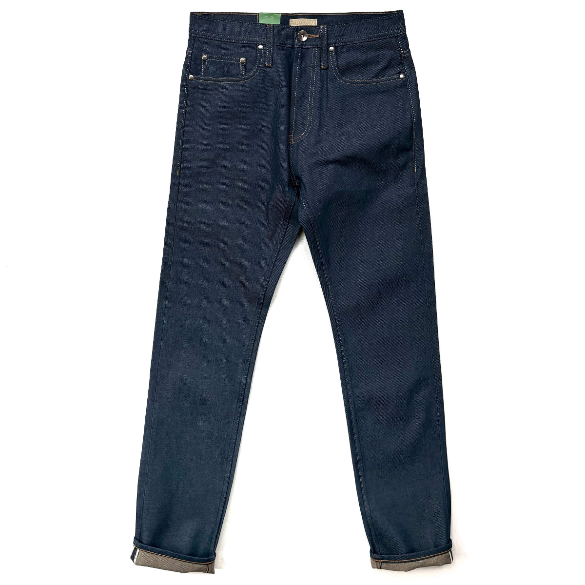 The Unbranded Brand UB254 Vintage Blue Selvedge Denim - Tapered Fit Je ...