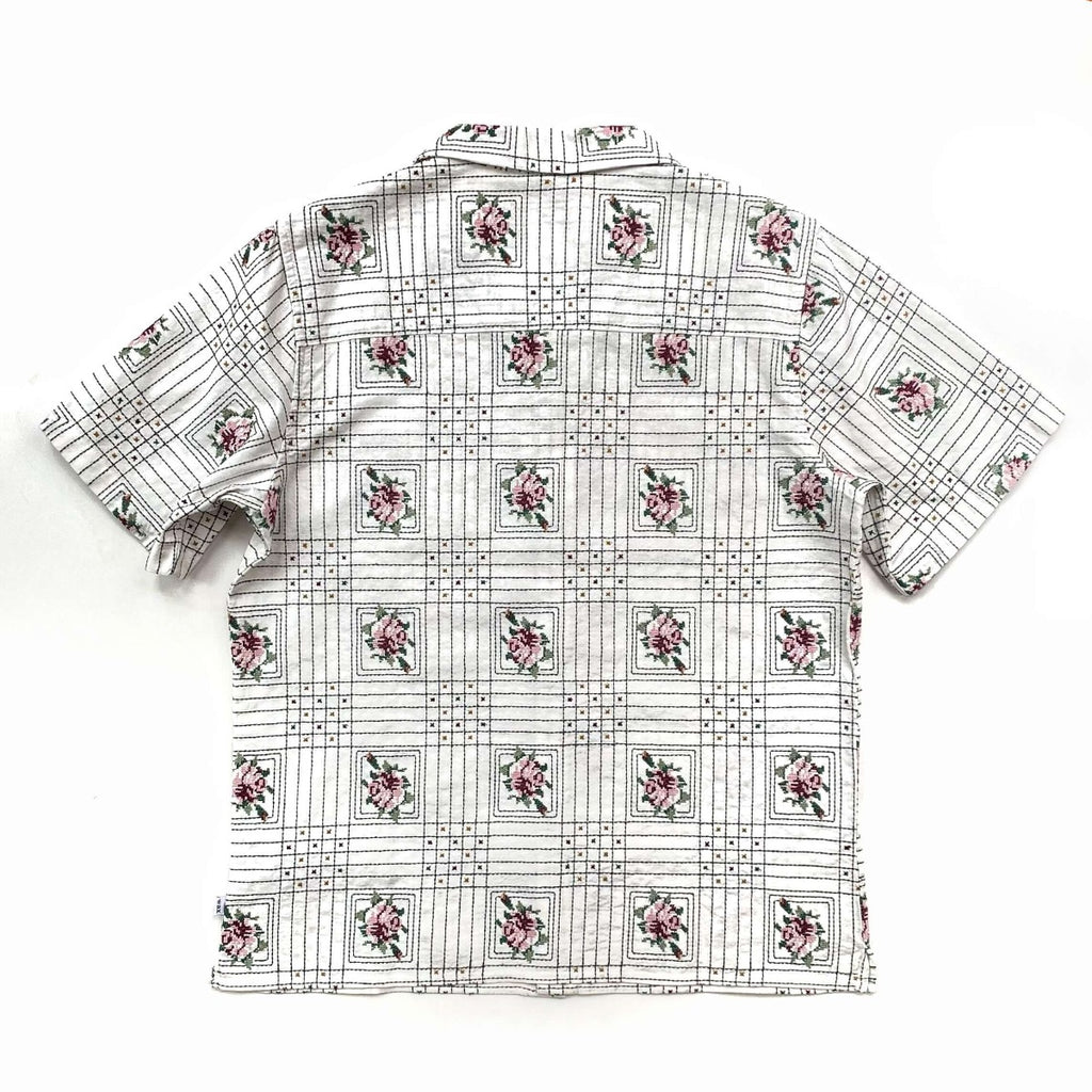 Wax London Didcot Short Sleeve Shirt Tapestry Embroidery