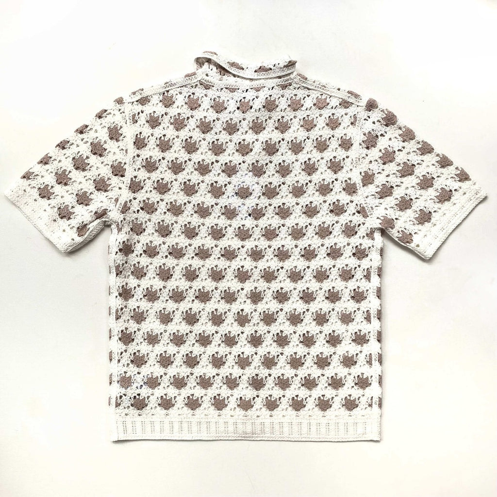 Wax London Porto Short Sleeve Shirt Splash Crochet