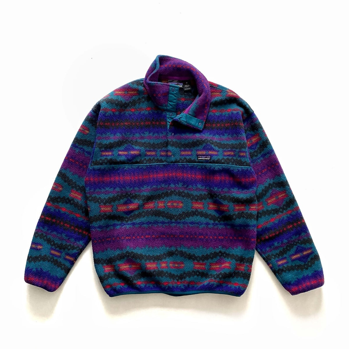 Vintage Patagonia Fall '92 Aztec Print Snap-T Synchilla Fleece – The  Thirty-First Co.