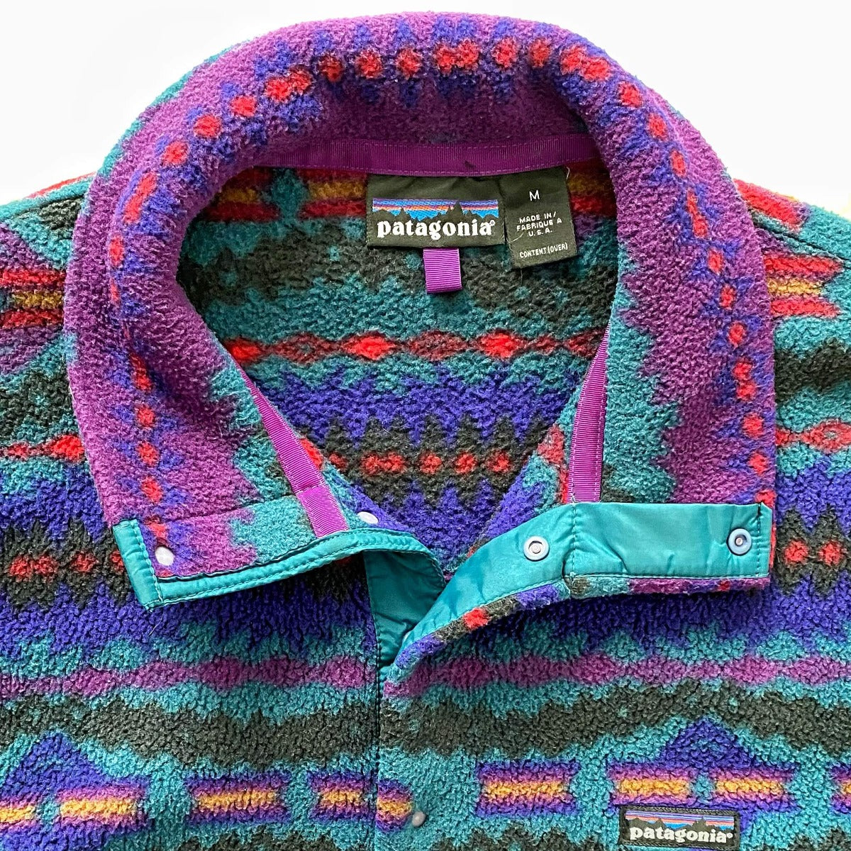 Vintage Patagonia Fall '92 Aztec Print Snap-T Synchilla Fleece – The  Thirty-First Co.