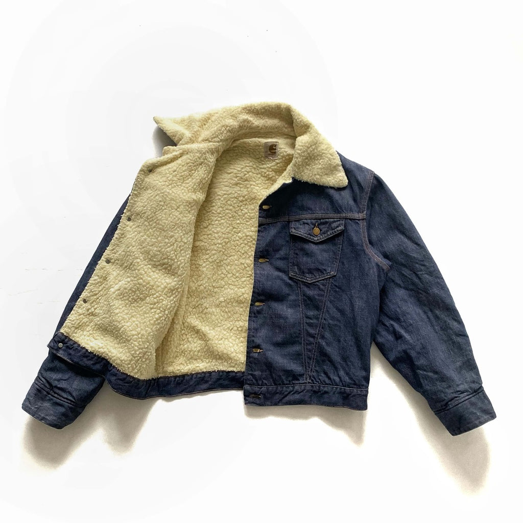 Vintage Carhartt Sherpa Denim Jacket