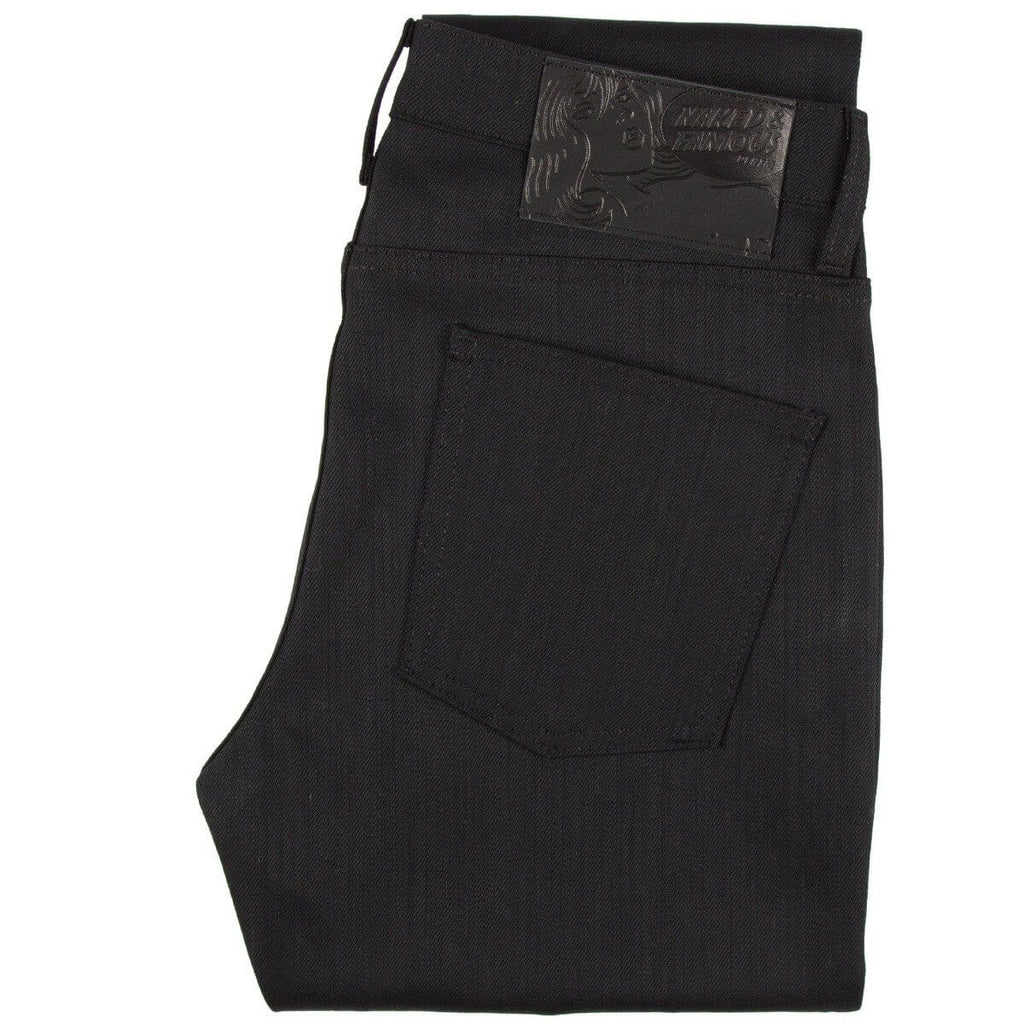 Naked and Famous Denim Black Power Stretch Super Guy Jeans