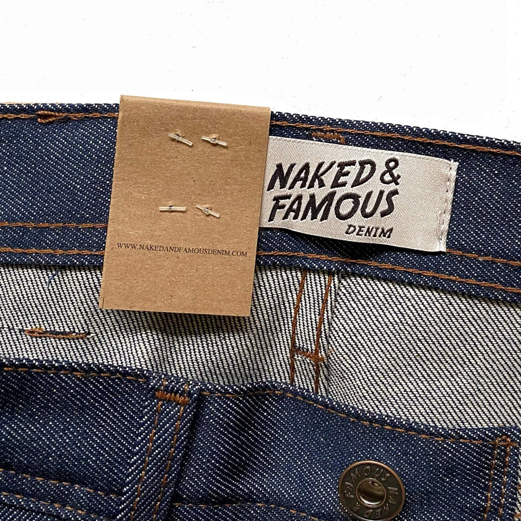 Naked and Famous Denim Natural Indigo Selvedge Weird Guy Jeans